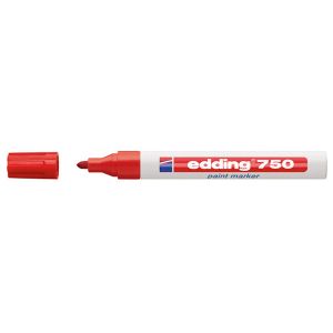 Paint маркер Edding 750 Объл връх 2-4 mm Червен