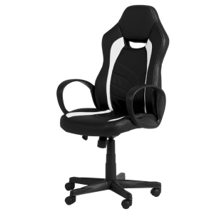 Геймърски стол Carmen 7525 - черно-бял